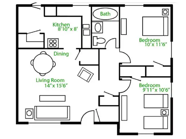 Unit AUCPEC 139 floor plan